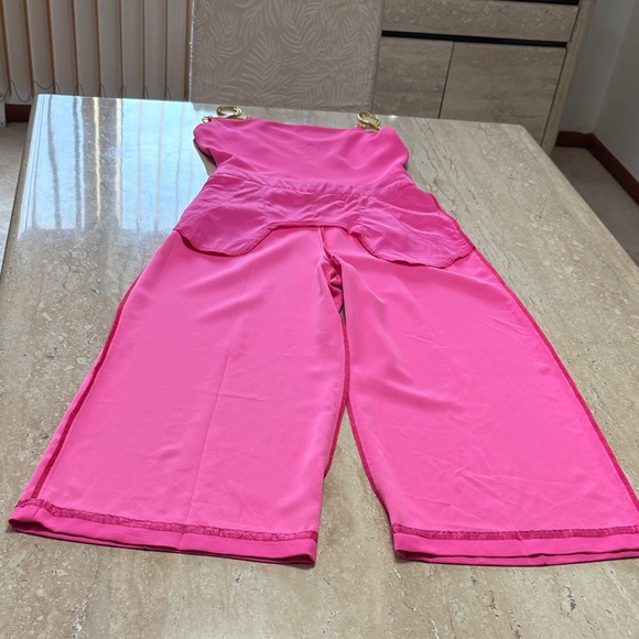 Trina Turk Fuchsia Jumpsuit with Gold Accents-Excellent Condition, no flaws - Picture 12 of 12